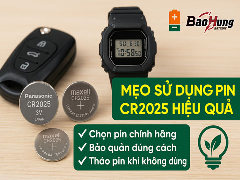 Mẹo Sử Dụng Pin CR2025 Hiệu Quả – Tăng Tuổi Thọ Và Hiệu Suất