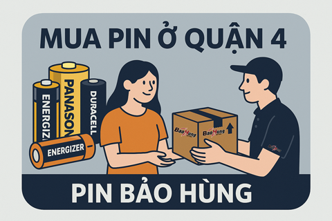 Mua Pin Ở Quận 4 – Pin Chính Hãng Giá Tốt Tại Pin Bảo Hùng
