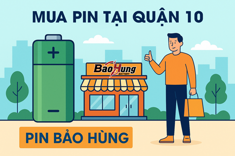 Mua Pin Tại Quận 10 – Chọn Pin Bảo Hùng Để An Tâm Về Chất Lượng