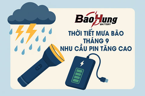Thời Tiết Mưa Bão Đầu Tháng 9 – Nhu Cầu Đèn Pin Và Pin Dự Phòng Tăng