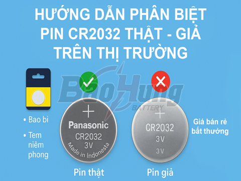 Hướng Dẫn Phân Biệt Pin CR2032 Thật Giả Trên Thị Trường