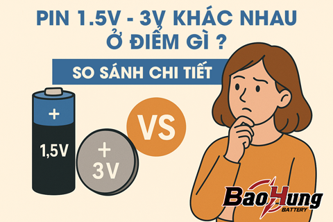 Pin 1.5V Và 3V Khác Nhau Ở Điểm Gì? So Sánh Chi Tiết