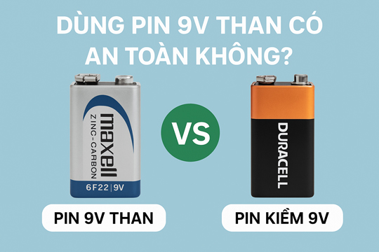 Dùng Pin 9V Than Có An Toàn Không? – Những Điều Cần Biết Trước Khi Sử Dụng