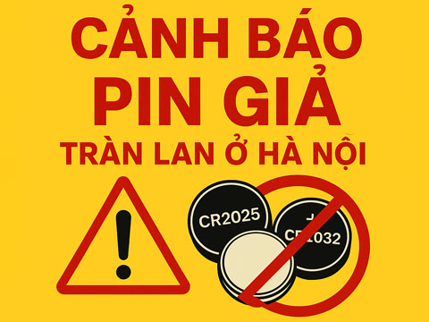 🌟 Cảnh Báo Pin Giả Tràn Lan Ở Hà Nội – Nhận Biết & Tránh Mua Phải! 🌟
