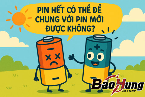 Pin Hết Có Thể Để Chung Với Pin Mới Được Không?