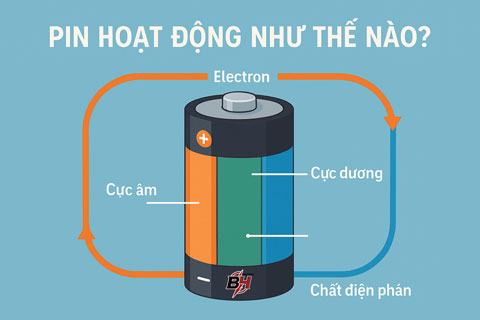 Pin Hoạt Động Như Thế Nào? Giải Thích Dễ Hiểu Từ Pin Bảo Hùng