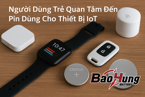 Người Dùng Trẻ Quan Tâm Đến Pin Dùng Cho Thiết Bị IoT
