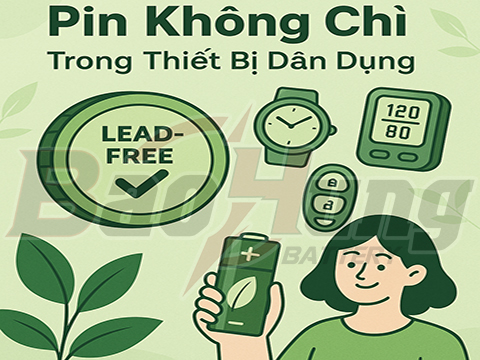Xu Hướng Sử Dụng Pin Không Chì Trong Thiết Bị Dân Dụng – An Toàn Và Bền Vững