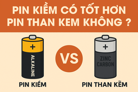Pin Kiềm Có Tốt Hơn Pin Than Kẽm Không? So Sánh Chi Tiết