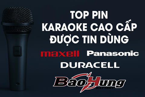Top Pin Karaoke Cao Cấp: Maxell, Panasonic Và Duracell Được Tin Dùng Nhất