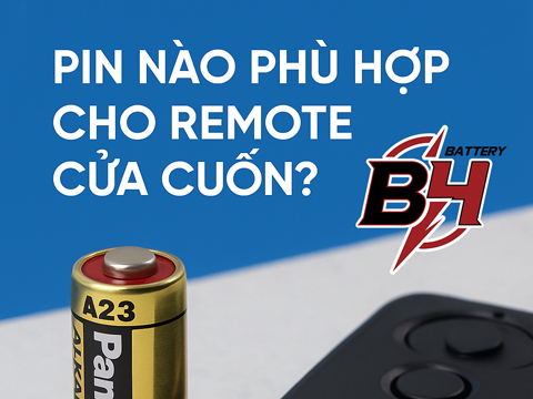 Pin Nào Phù Hợp Cho Remote Cửa Cuốn? – Chọn Đúng, Dùng Bền, Sóng Mạnh