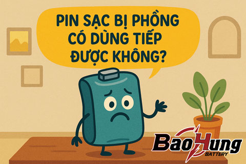 Pin Sạc Bị Phồng Có Dùng Tiếp Được Không?