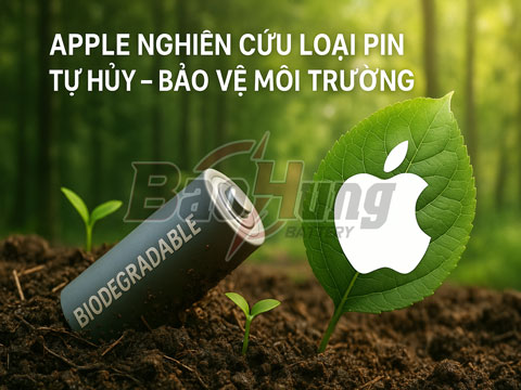 Apple Nghiên Cứu Pin Tự Hủy – Bước Tiến Mới Vì Môi Trường