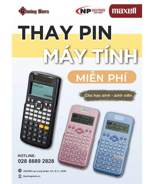 Thay Pin Máy Tính Cầm Tay Miễn Phí Cho Học Sinh – Sinh Viên Tại Pin Bảo Hùng