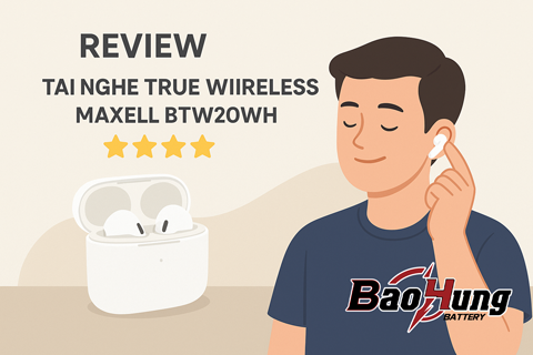 Review Tai Nghe True Wireless Maxell BTW20WH – Nhỏ Gọn, Âm Thanh Ấn Tượng Trong Tầm Giá