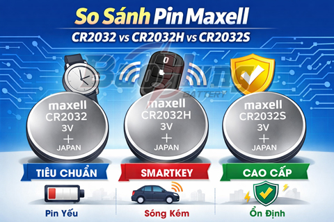 Sự Khác Biệt Giữa Pin Maxell CR2032 – CR2032H – CR2032S