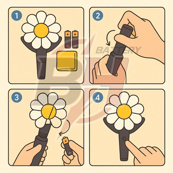 Hướng Dẫn Thay Pin Lightstick GD Đơn Giản Tại Nhà