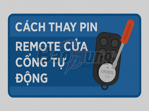 Cách Thay Pin Remote Điều Khiển Cửa Cổng Tự Động – Đơn Giản, Đúng Kỹ Thuật