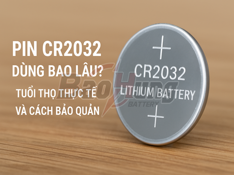 Pin CR2032 Dùng Bao Lâu? – Tuổi Thọ Thực Tế Theo Thiết Bị