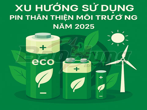 Xu Hướng Sử Dụng Pin Thân Thiện Môi Trường Năm 2025