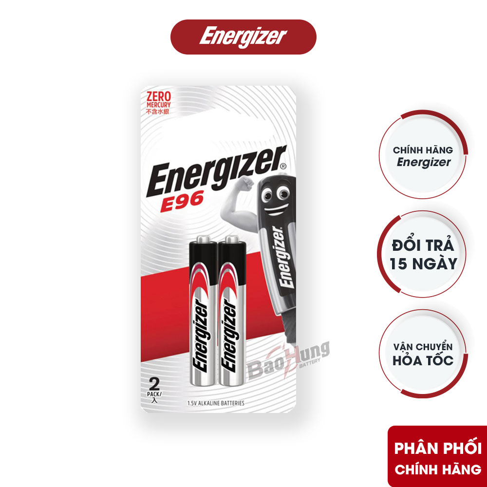 Pin Energizer Max AAAA E96 1.5V vỉ 2 viên dùng cho bút cảm ứng Surface Pen và bút stylus