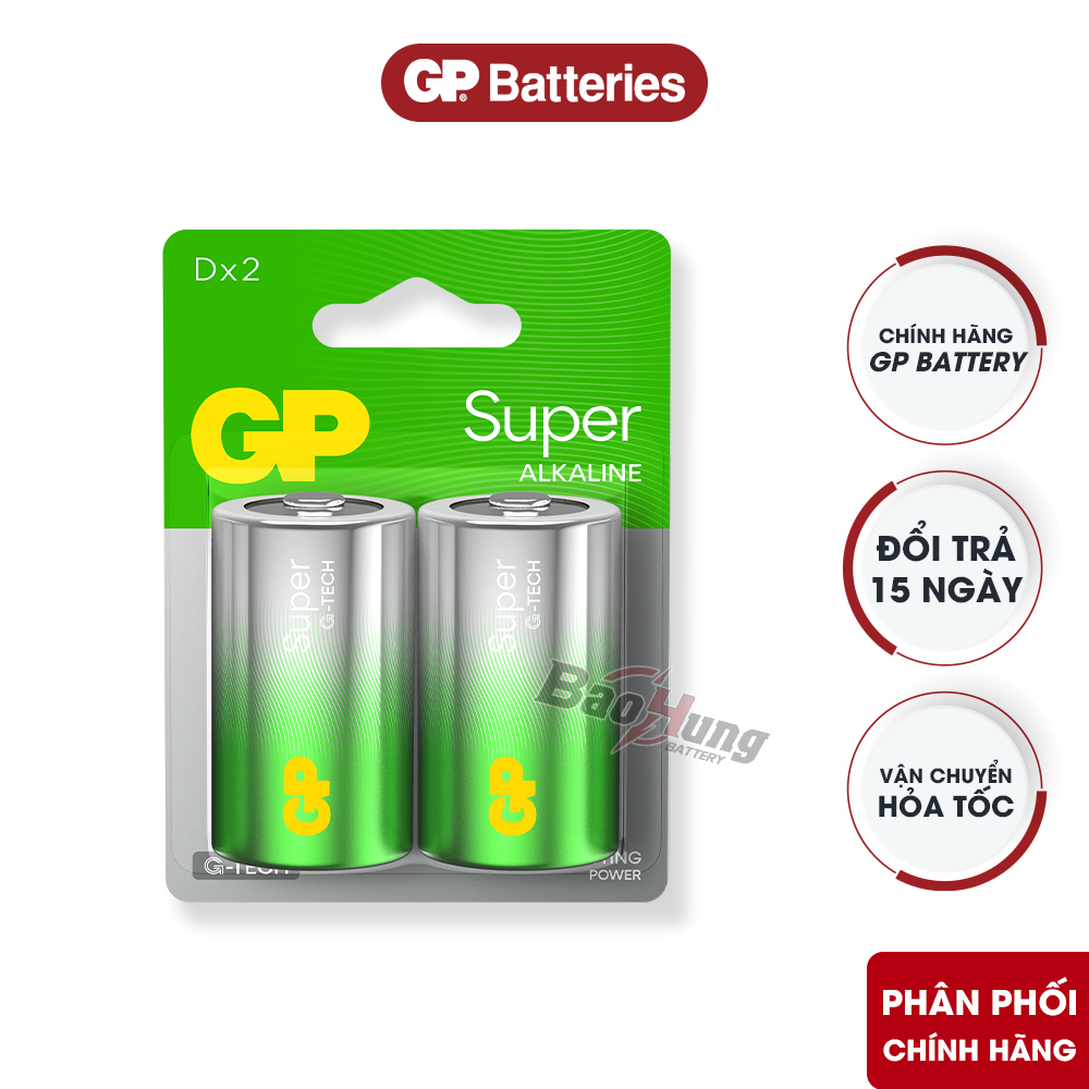 Pin đại D GP Super Alkaline dùng cho máy xịt thơm tự động thương mại trong khách sạn và trung tâm thương mại