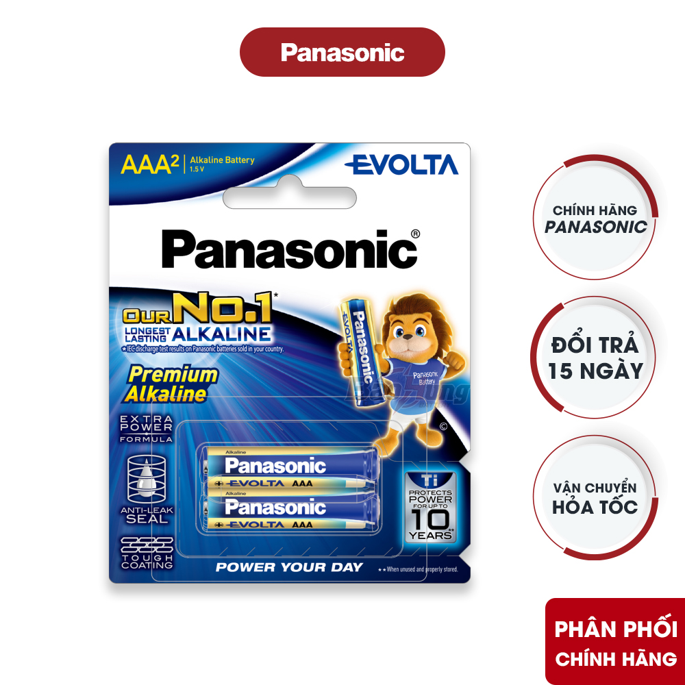 Pin Panasonic Evolta Premium Alkaline AAA LR03EG chính hãng thay cho máy đo oxy SpO2