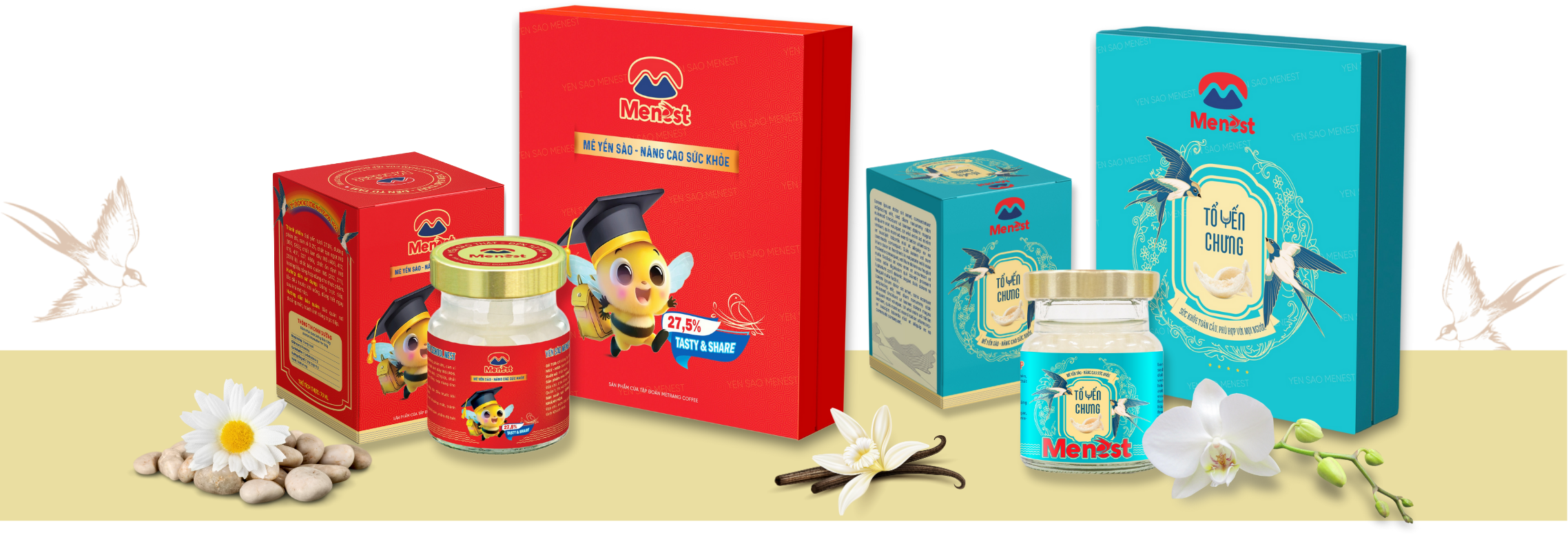 Menest - yến sào thật - cam kết từ 