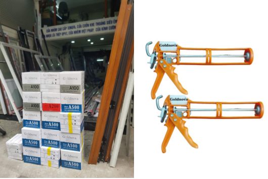 Súng bơm keo tự ngắt keo bond