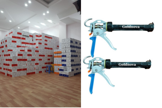 súng bơm keo Goldnova vs Stanley