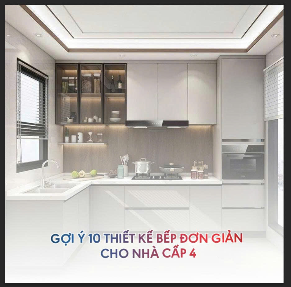 Gợi ý 10 thiết kế bếp đơn giản cho nhà cấp 4