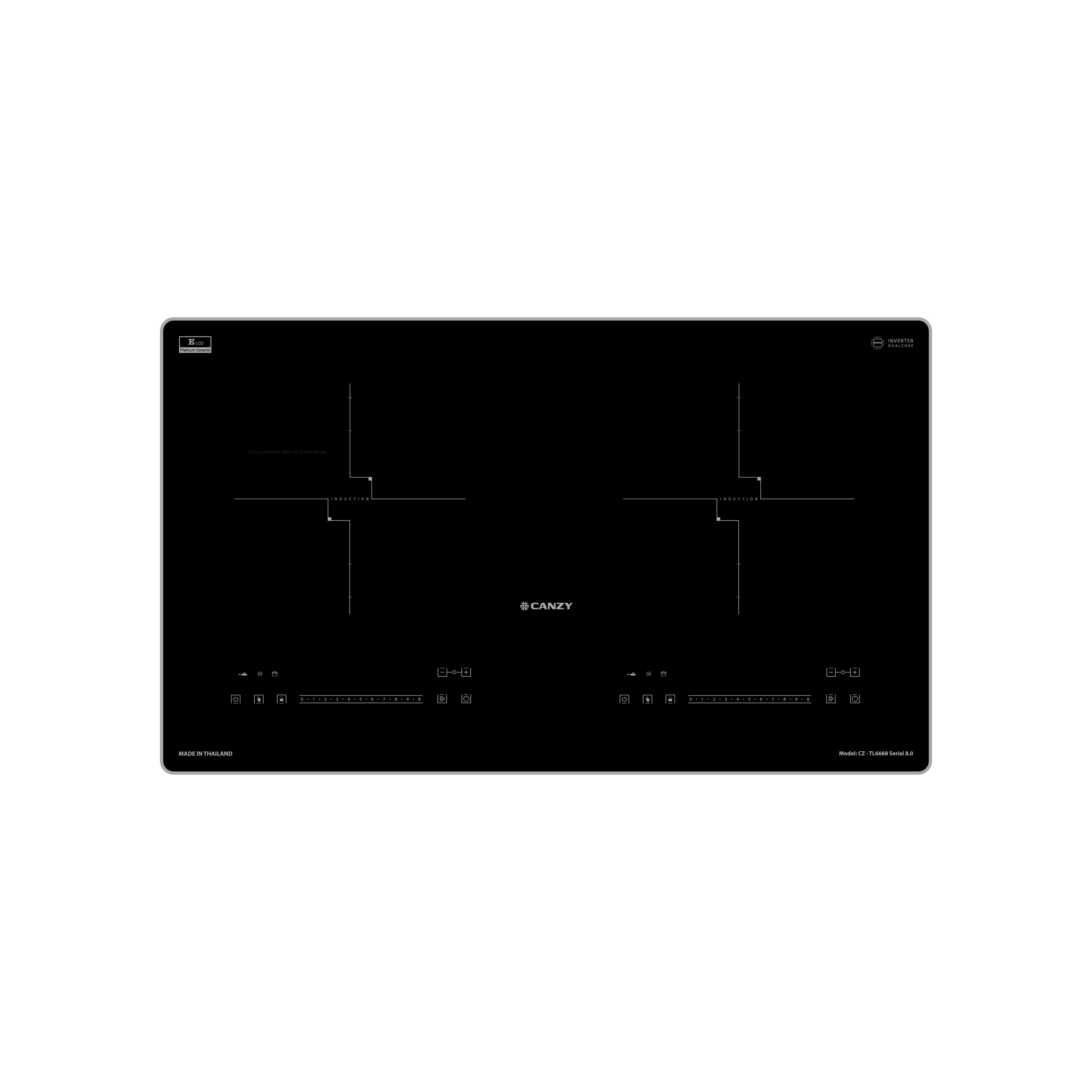 Bếp từ CZ TL6668 SERIAL 8.0