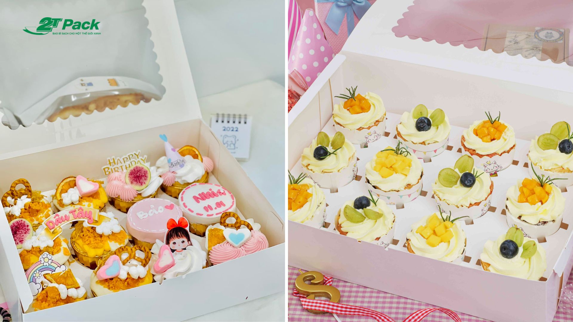 Hộp đựng bánh cupcake 12 bánh