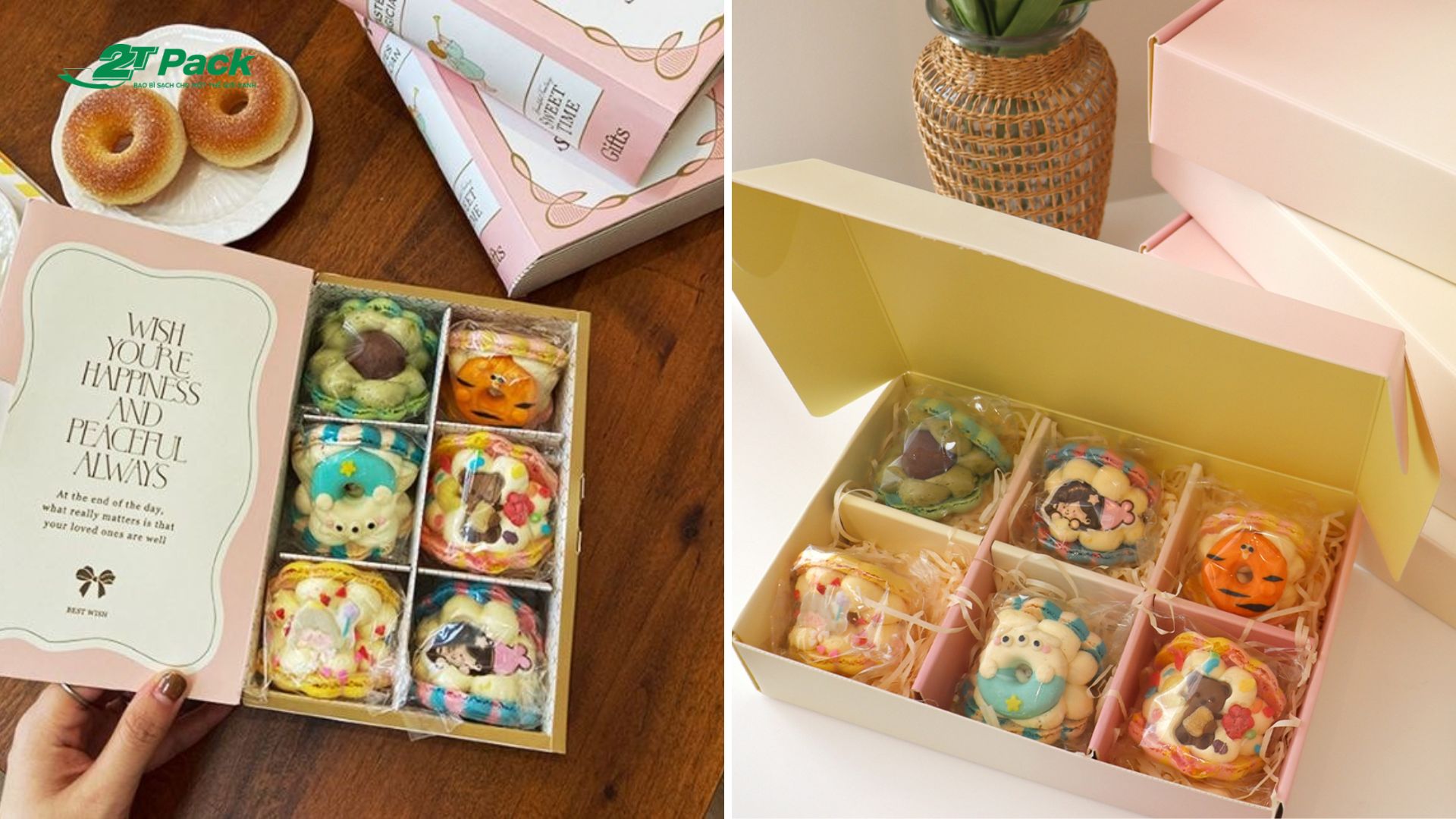 Các cửa hàng bánh thường ưu tiên lựa chọn loại hộp đựng bánh cupcake có vách ngăn