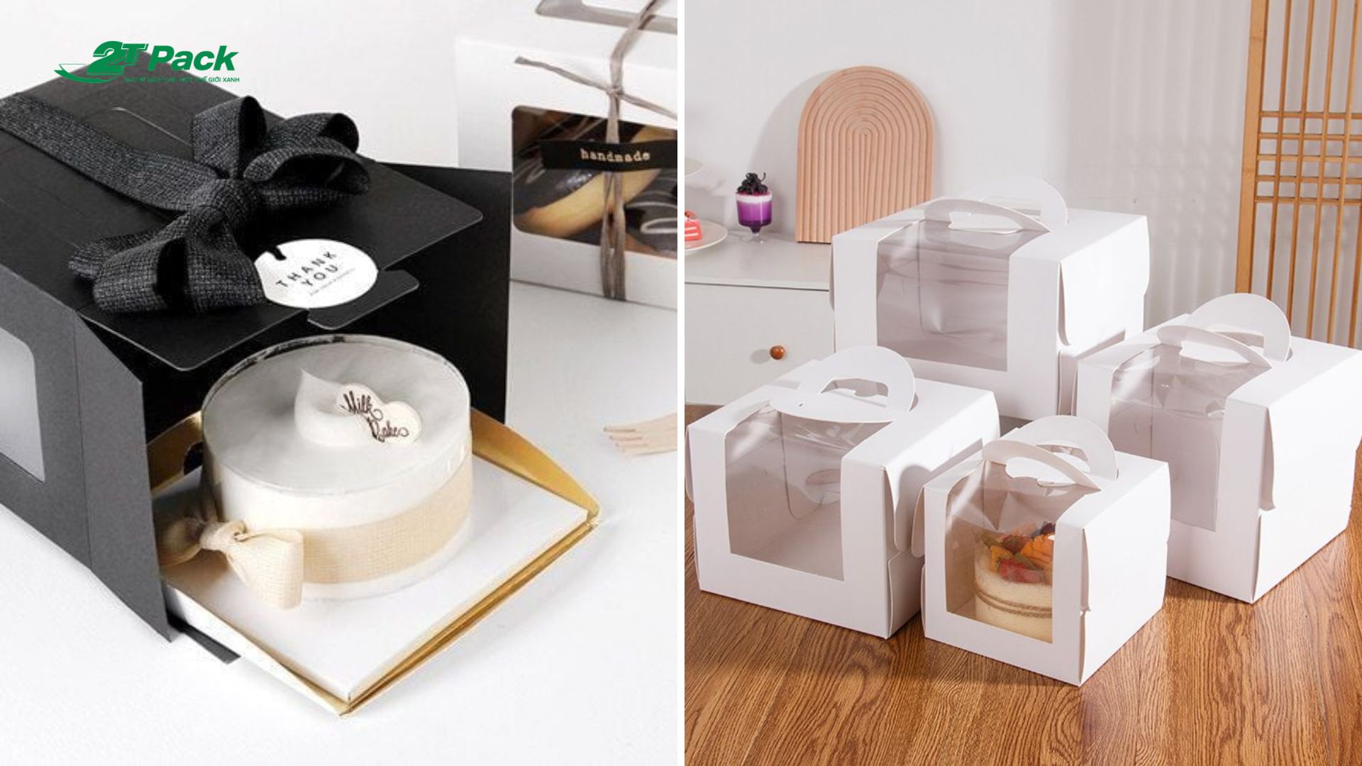Các mẫu hộp đựng bánh sinh nhật tại 2Tpack