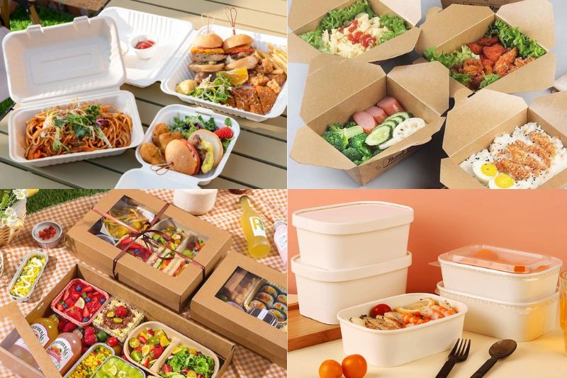 Hộp đựng thức ăn được sản xuất từ nhiều loại chất liệu khác nhau, nhằm đáp ứng nhu cầu đa dạng