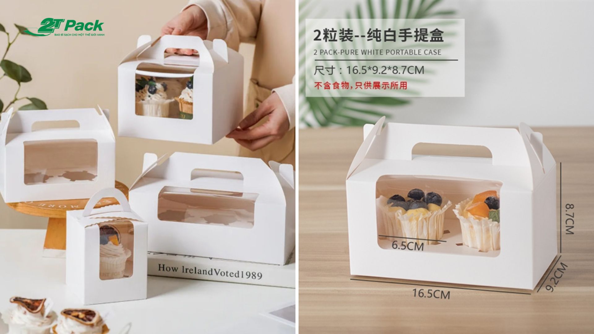 Hộp đựng bánh cupcake giúp nâng cao trải nghiệm khách hàng