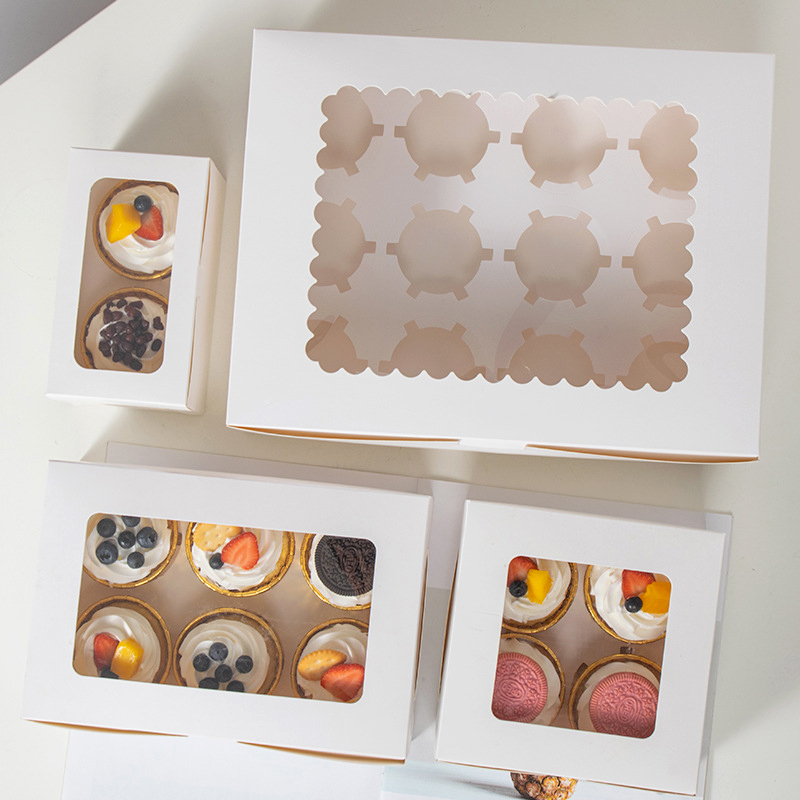 Hộp Đựng Bánh Cupcake (Ô Cửa Sổ)