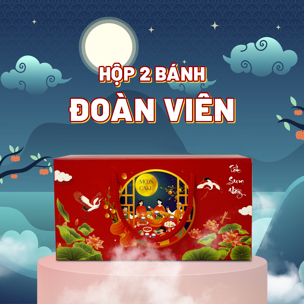 Hộp Đựng Bánh Trung Thu 2 Bánh