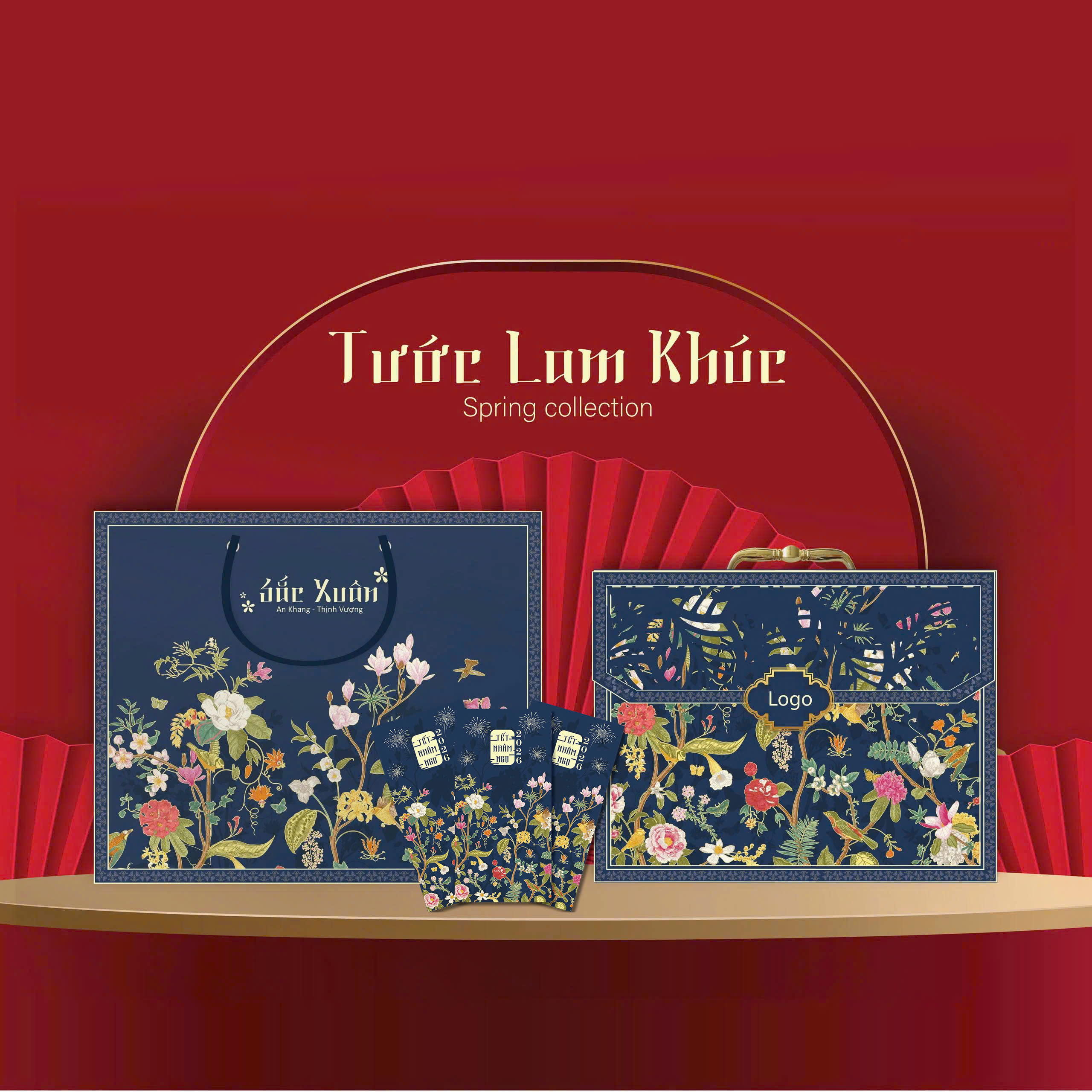 Hộp Đựng Quà Tết Vali 2026 - KT: 28x36x10.5cm
