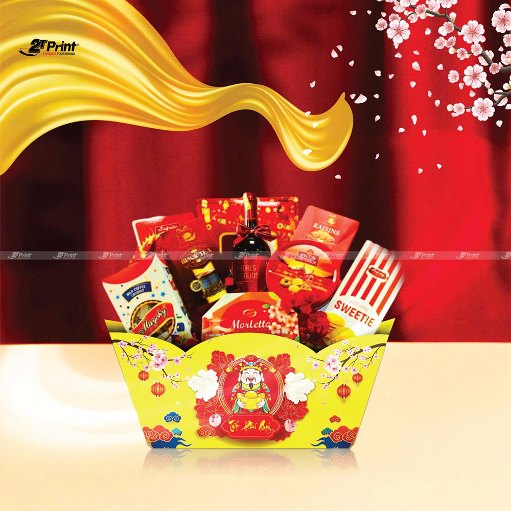 Khay Thuyền Đựng Quà Tết Bính Ngọ 2026