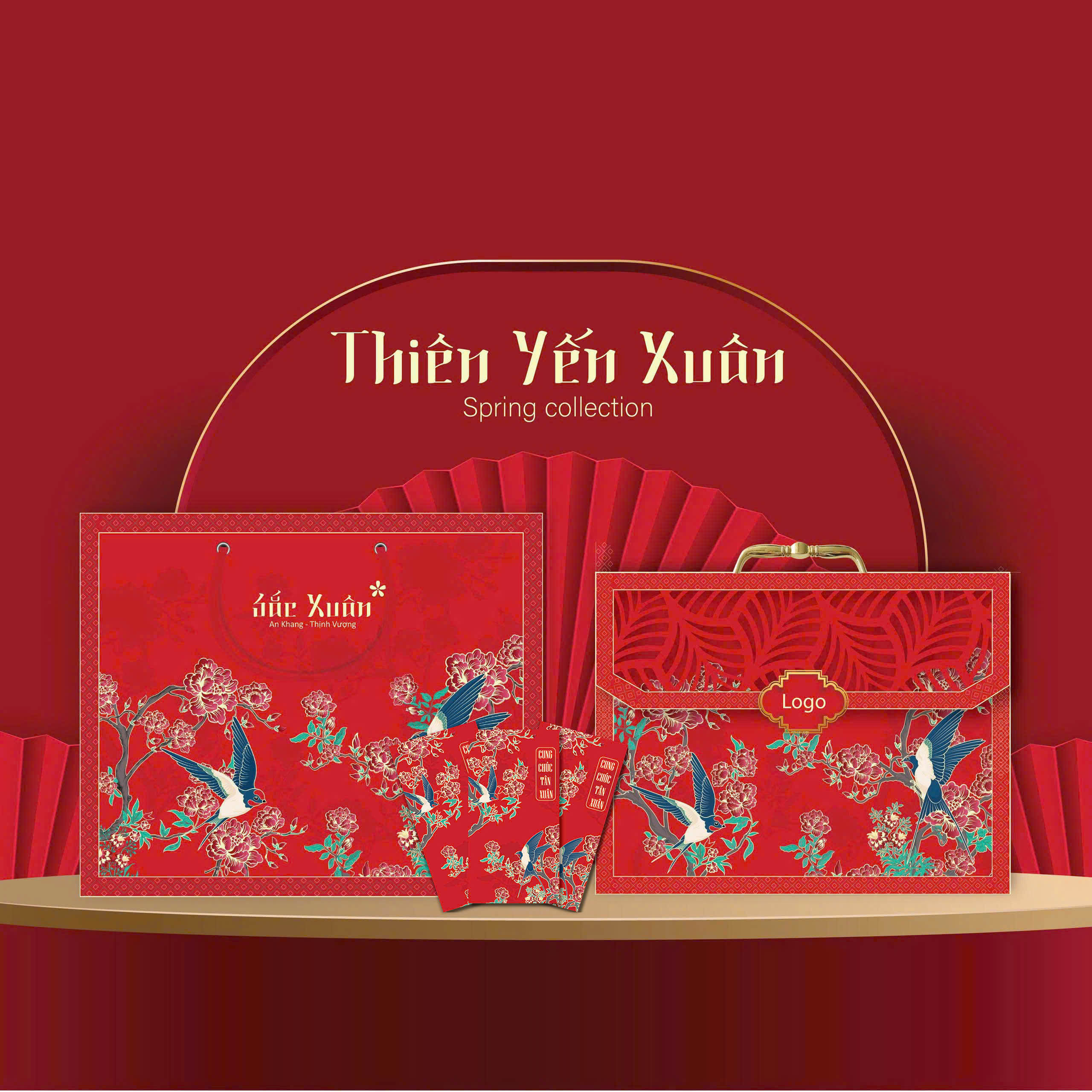 Hộp Đựng Quà Tết Vali 2026 - KT: 28x36x10.5cm