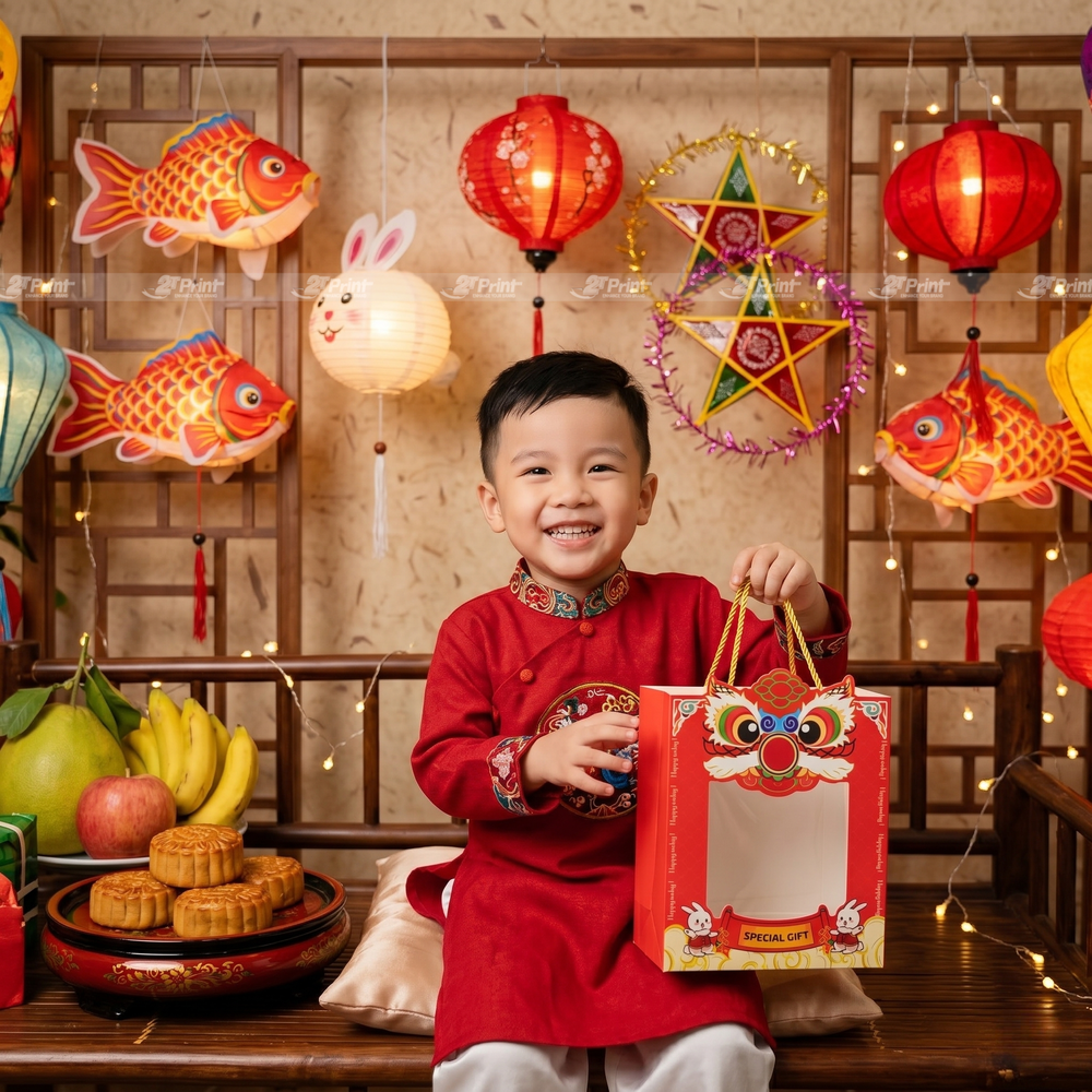 Túi lân set quà Trung Thu cho bé