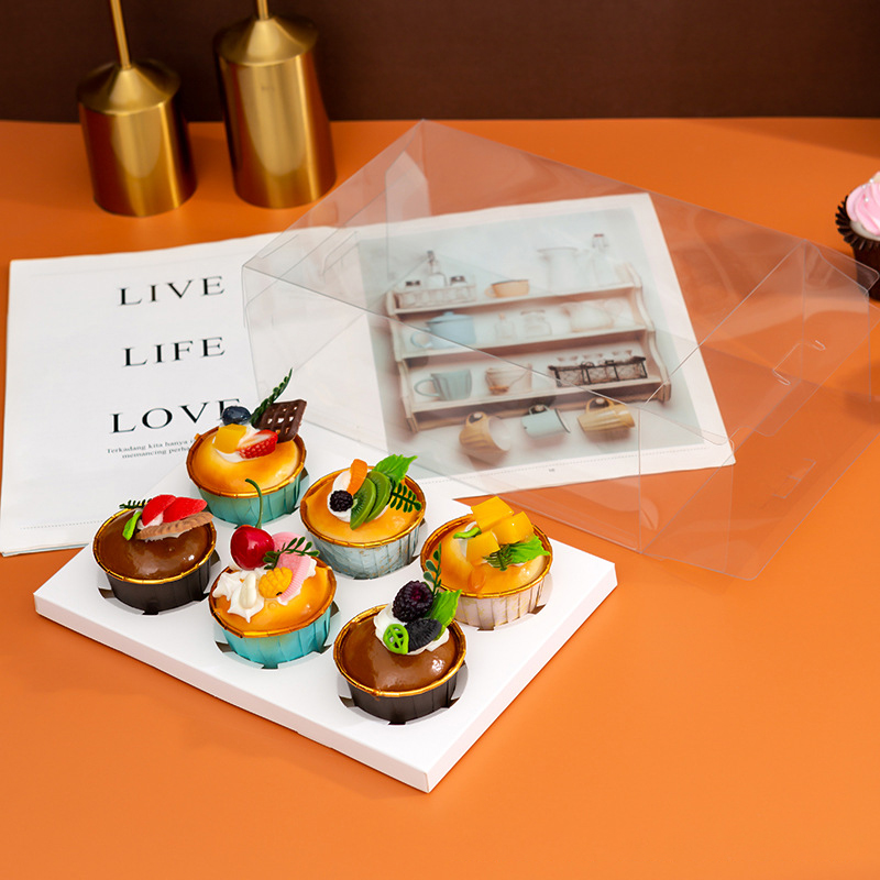 Hộp Mica Đựng Bánh Cupcake