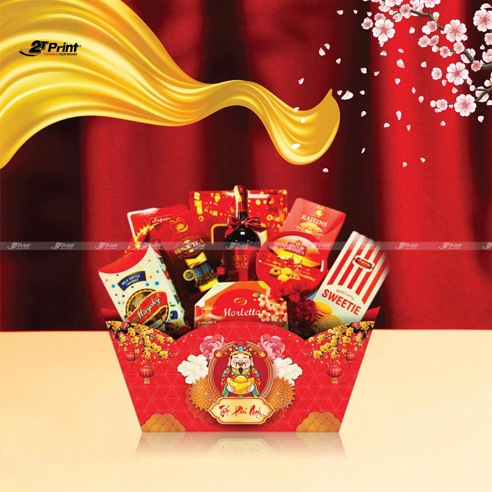 Khay Thuyền Đựng Quà Tết Bính Ngọ 2026