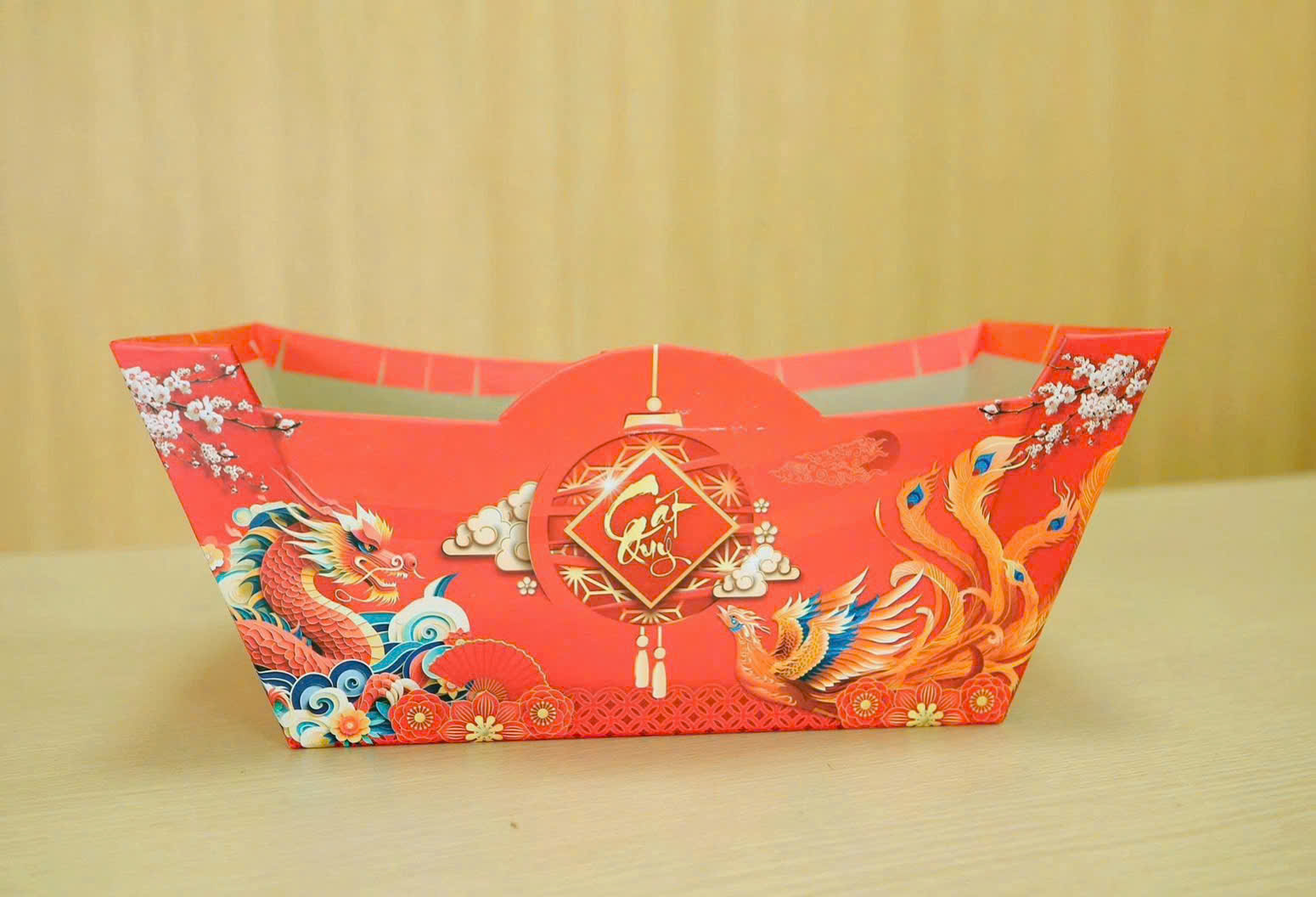 Khay Thuyền Đựng Quà Tết Bính Ngọ 2026