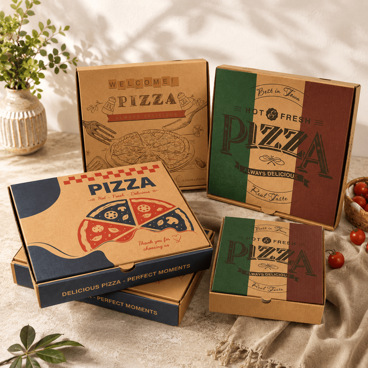 Hộp Pizza In Sẵn