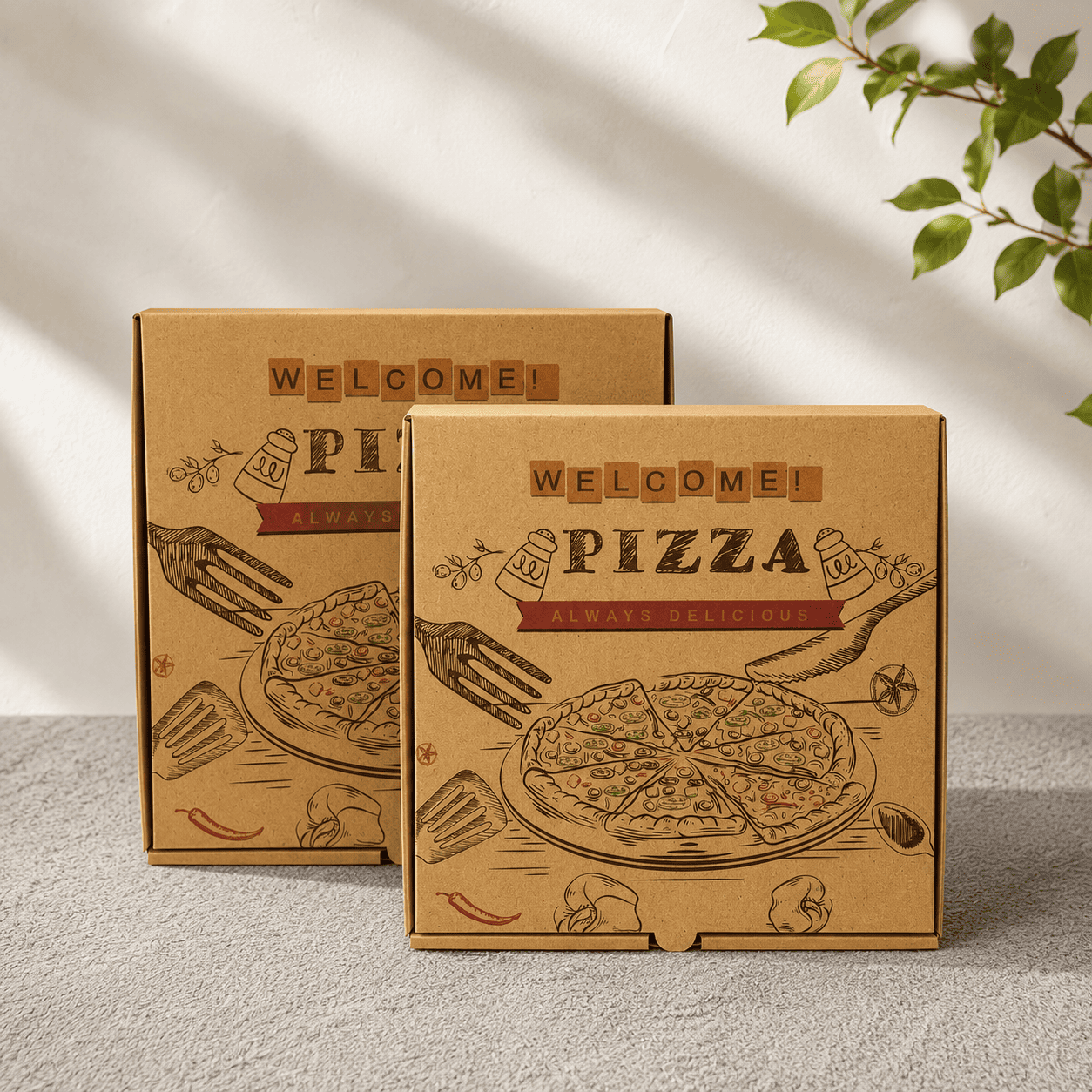 Hộp Pizza In Sẵn