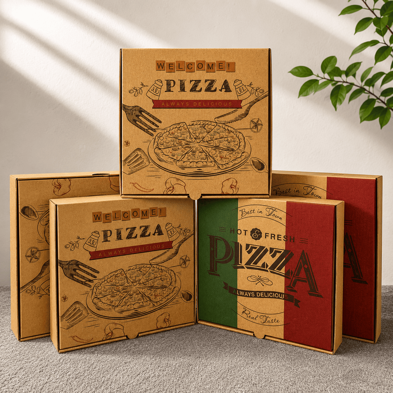 Hộp Pizza In Sẵn