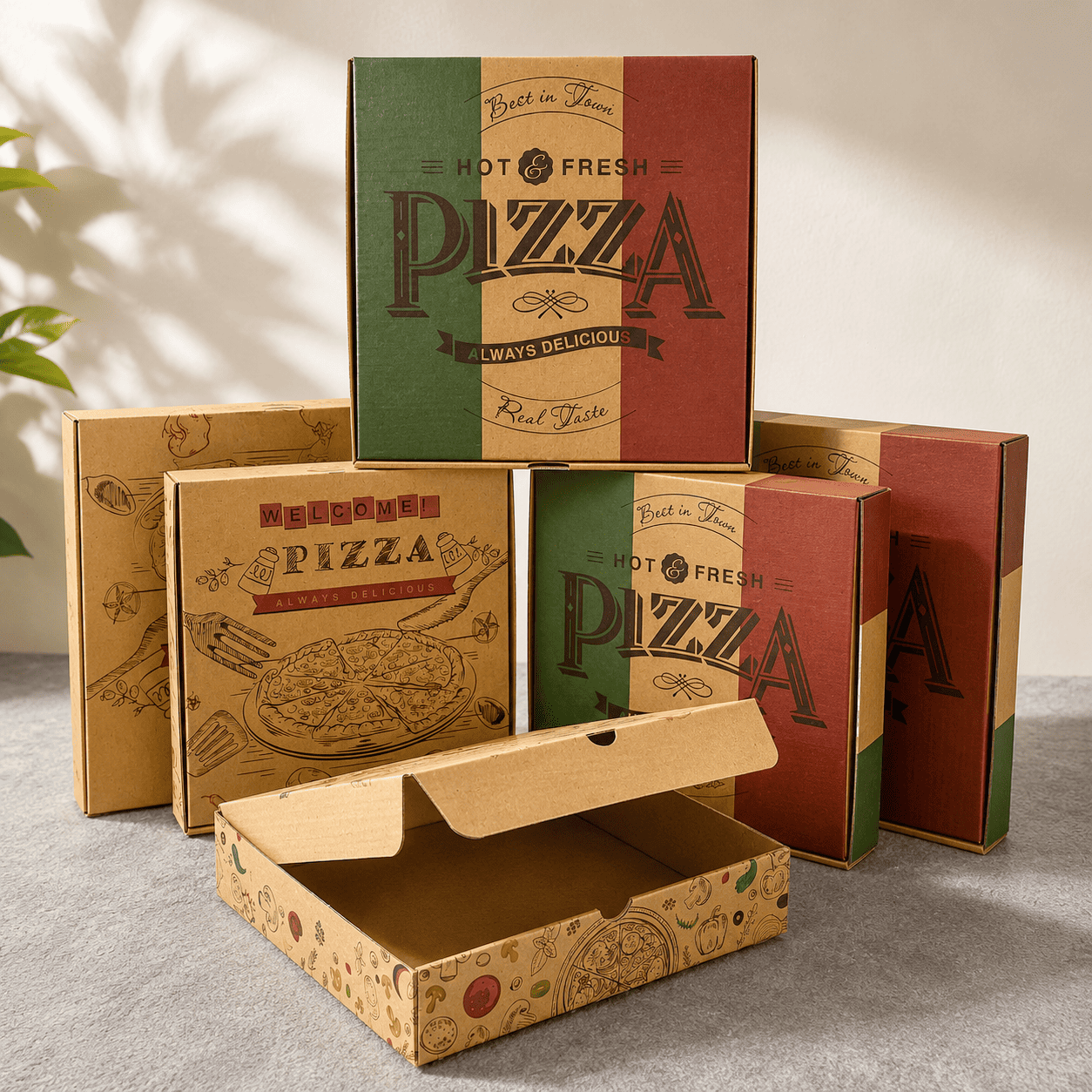 Hộp Pizza In Sẵn